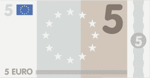 Dibujo Billete 5 Euros
